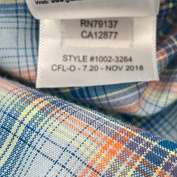 Exofficio Men’s Plaid Button Down Shirt, Sz. L Short Sleeves Hiking Fishing - Picture 5 of 10